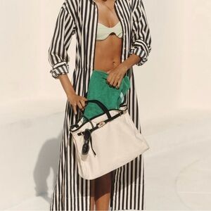 H&M Black and White Striped Dress